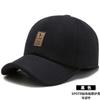 Chapéu Masculino de Inverno Quente Lã Boné de Baseball Outono e Inverno Pai de Meia-Idade e Idoso Proteção para Orelhas Boné de Aba