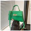 Bolso con Patrón de Cocodrilo Bolso de Mujer 2024 Primavera y Verano Nuevo de Alta Gama Estilo Occidental Joker Bolso Cuadrado Pequeño de Alto Valor Bolso Elegante para Mujer