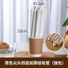 Popotes de papel biodegradables desechables, empaquetados individualmente, disponibles en tamaños delgados para limonada y bebidas, y tamaños más gruesos para té de leche, al por mayor