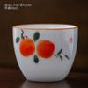 Color bajo cubierta pintado a mano puro Copa Maestra porcelana blanca azul y blanco Copa Kung Fu Tazón de té juego de té de cerámica taza personal taza individual