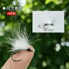Isca Mosca Garça Branca WY1252 - Isca Mosca Seca para Pesca com Mosca, Isca Artificial para Pesca de Robalo e Truta