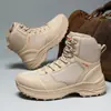 Botas Tácticas Nuevas, Botas Militares de Moda para Exteriores, Botas del Desierto de Caña Alta, Botas Militares de Combate para Entrenamiento, Botas de Senderismo Antideslizantes Resistentes al Desgaste