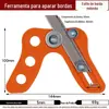 Dispositivo de corte de madeira Dispositivo de chanfro faca de corte manual folha sem pintura Cabeça de máquina de colagem de borda de PVC raspagem de borda de ferramenta de corte