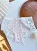 Creme de Leite de Pêssego~ Calcinhas de Renda Doces Estilo Japonês para Mulheres Puro Desejo Fofas Confortáveis Respiráveis Tanga Sem Costura