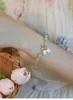Pulsera de Cuentas Hecha a Mano con Flor de Lirio del Valle y Lazo de Nuevo Estilo para Mujer, Linda de Primavera, Moderna, Simple y Versátil Pulsera de Orquídea