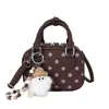 Bolsa de Bolinhas para Bowling Feminina 2026 Novo Estilo Coreano Fashion Menina Versátil Bolsa de Mão Nicho Única Bolsa Transversal