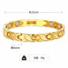 Pulsera de aleación de zinc con forma de pez y tres diamantes, superventas de moda transfronteriza europea y americana, joyería magnética de alta gama para niñas, venta al por mayor