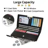 Billetera Larga para Mujer 80% de Descuento con Cremallera, Billetera Multifuncional de Cuero con Ranuras para Tarjetas de Gran Capacidad, Billetera de Mano, en Stock