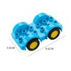 Bloques de Construcción para Autos, Partículas Grandes, Juguetes de Ensamblaje para Niños, Accesorios Educativos para Llantas, Ruedas Inferiores para Trenes, Compatibles con Feile