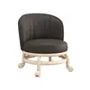 Banqueta de casa com roda universal cadeira pequena banqueta de sofá banquinho pequeno encosto rodízios banqueta móvel banco pequeno de sala