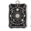 Goteo de Aceite Retro Europeo y Americano Aleación Oscura Tarjeta de Tarot Colgante DIY Accesorios Llavero Cadena para Teléfono Móvil Colgante