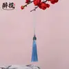 Franja de Coroa Cloisonné Estilo Antigo Franja Pendente Hanfu Leque Redondo Marcador de Página Pente Pingente Decorativo Fabricante Estoque Atacado