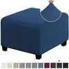 Funda de Sofá Transfronteriza Rectangular Cuadrada Cubierta para Reposapiés de Sofá de Cuero para Cambiarse los Zapatos Cojín Anti-Arañazos de Gato Cojín de Sofá de Color Sólido