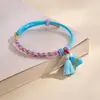 Pulseira de Corda Colorida do Festival do Barco Dragão Corda Vermelha Tecida à Mão Infantil Bebê Pequeno Zongzi Corda de Mão Presente de Lote Festival de Maio