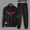 Moda Europea y Americana Conjunto Versátil de Sudadera y Pantalones Deportivos Nuevo Conjunto Casual de Dos Piezas de Manga Larga para Hombres y Mujeres Primavera y Otoño