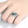 Joyería de moda creativa color popular anillo de circonita con forma de corazón de amor anillo de personalidad para mujer r6367