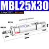 Cilindro mini de aço inoxidável de grau industrial série MBL20/25/32 com indução magnética tipo S componente pneumático pequeno