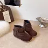 Botines Cortos Estilo Coreano para Niños 2026 Otoño/Invierno Nuevos Botines tipo Capa Cremallera Lateral Botas Individuales de Princesa para Niña Botas tipo Martin para Niñas