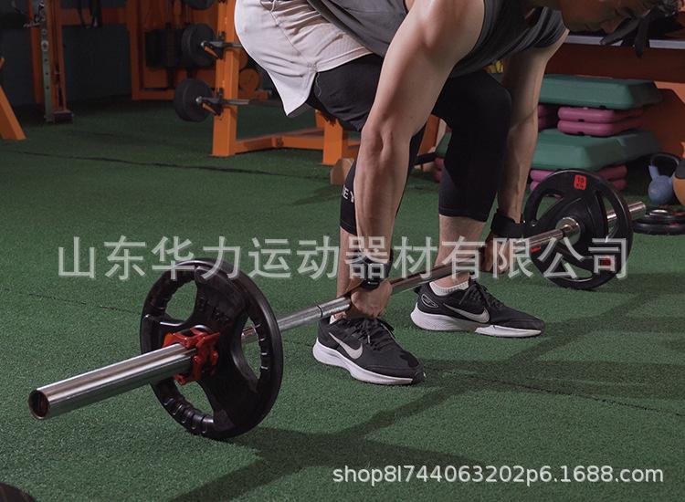 杠铃片大小孔3 5cm三孔手抓杠铃杆哑铃片
