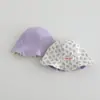 Chapéu de Bebê Primavera e Verão Fino Respirável Chapéu de Pescador Princesa para Meninas, Chapéu Bucket Reversível, Chapéu de Sol Infantil Floral