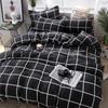 Nanjiren Ins Cor Sólida Conjunto de Quatro Peças Cama de Casal Solteiro Lençol Capa de Edredom Dormitório Conjunto de Três Peças Cama Lençol Capa de Edredom
