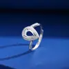 Anel Porta-Gota Vazio Banhado com 5*7mm Acessível Luxo High-End Anel Porta-Joias de Prata Esterlina S925 Joia de Mão Acessórios DIY
