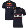 Modelo Popular en el Extranjero Uniforme de Equipo de F1 Traje de Carreras Manga Corta Secado Rápido Verano Ropa de Trabajo para Coche Deportes al Aire Libre Camiseta
