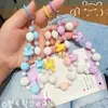 Cadena Creativa de Nudo Colorido para Teléfono Colgante de Dopamina Llavero con Cuentas Colgante Mismo Estilo de Xiaohongshu Accesorio para Bolso