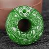 Colgante de Mongolia Exterior jaspe de imitación verde espinaca de Xinjiang colgante de jade Hetian puesto de Jianghu fabricantes de jade al por mayor