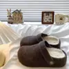 Medias Pantuflas de Fieltro Personalizadas Birkenstock para Mujer en Otoño e Invierno Nuevas de Otoño e Invierno Forradas de Felpa Aumento Interno Un Zapato Dos Usos Pantuflas Perezosas de Punta