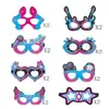 Decoración de fiesta de música transfronteriza, máscaras divertidas, gafas de papel, gafas de disfraz elegantes, accesorios para cabina de fotos, decoración de cumpleaños