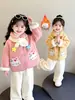 Abrigo de Lana para Niña Otoño Invierno 2026 Estilo Nuevo Elegante Ropa de Invierno para Niña Pequeña Bebé Parte Superior de Lana con Plus Terciopelo