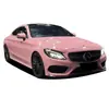 Película para Cambio de Color de Coche en Colores como Rojo Rosa, Rosa Rosa, Amarillo Maíz, Gris Acero, Naranja Coral, Rosa Té con Leche Oolong, Autorreparable para Carrocería de Coche