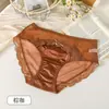 Braguitas de Encaje con Lazo de Perla para Mujer, Cintura Media de Malla Suave de Satén Transpirable, Braguitas Triángulo Sexy para Mujer