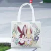 Bolsa de lona bordada dupla face de seda dourada Bolsa de mão com puxador duplo Nova moda Bolsa requintada de jacquard de grande capacidade Bolsa de estilo étnico