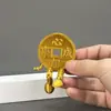 Artículos Lindos de Decoración para el Interior del Coche para la Buena Fortuna, Monedas de la Fortuna Impresas en 3D, Adornos de Bendición para el Año del Caballo