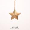 Adornos de Santa Claus y Muñeco de Nieve Transfronterizos, Colgantes de Estrella de Navidad Vintage Desgastados, Decoraciones de Estrella para la Punta del Árbol de Navidad