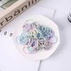 Elásticos de Cabelo Infantis Que Não Danificam o Cabelo, Scrunchies Coloridos Sem Costura para Meninas, Elásticos de Cabelo de Bebê Fofos para Meninas