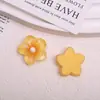 Parches florales de resina dulces y versátiles con diseños de flor de huevo y tulipán, perfectos para accesorios para el cabello DIY, pasadores y decoración de zapatos