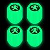 Tapa de válvula de neumático luminosa tapa de válvula de coche boquilla de aire para neumático de vacío de coche eléctrico decoración de cubierta de núcleo de válvula luminosa