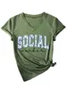 Assistente social Amazon eBay estação independente temperamento fashion camiseta feminina gola V manga curta camada base comércio exterior
