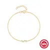Pulsera con Colgante Geométrico Ojo de Caballo Pequeño y Exquisito de Plata de Ley S925 con Diseño de Diamante Pulsera Diaria de Alta Gama Atmosférica para Mujeres