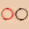 Pulsera de pareja con atracción magnética Runxin, moda simple, pulsera de empuje y extracción, cuerda de mano de Milán para comercio exterior transfronterizo de Europa y Estados Unidos