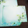 Set de Papel de Carta y Sobres Retro de Viento Papel de Escritura para Bolígrafo Papel de Carta A4 Sobre Horizontal Antiguo