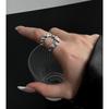 Anillo Abierto con Índice Plegado en Forma de U para Mujer, Nuevo Estilo Minimalista, Diseño de Nicho de Moda, Anillo de Hip-Hop