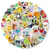 100 Pegatinas Creativas Antropomórficas de Animales Pequeños para Graffiti de 4 cm, Gato Valla Creativo, Pegatinas Impermeables