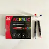 Marcador de acrílico líquido directo transfronterizo con punta suave, diseño sin presión, para arte estudiantil, manualidades, dibujo a mano y pintura