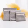 Em Estoque Veludo Cor Sólida Bolsa com Zíper Saquinho para Joias Bolsa de Armazenamento para Joias Bolsa para Joias de Pulseira Bolsa de Armazenamento