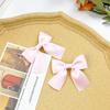 Un par de pasadores de lazo color crema, dulces para niña, pinzas para flequillo, pinzas para cabello suelto, accesorios para el cabello sencillos que combinan con todo