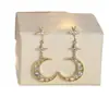Nuevos Pendientes Asimétricos de Estrella y Luna Más Vendidos, Pendientes Largos de Zirconia Completa de Lujo Ligero, Pendientes Elegantes de Celebridad de Internet para Mujer